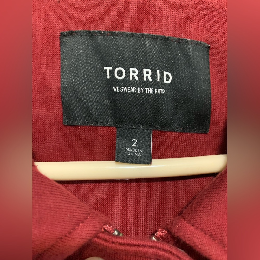 Torrid Heavy Knit Toggle Coat - size 18/20 - Picture 7 of 12